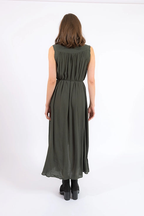 Langes Crepekleid Micel