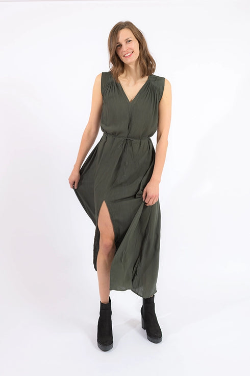 Langes Crepekleid Micel