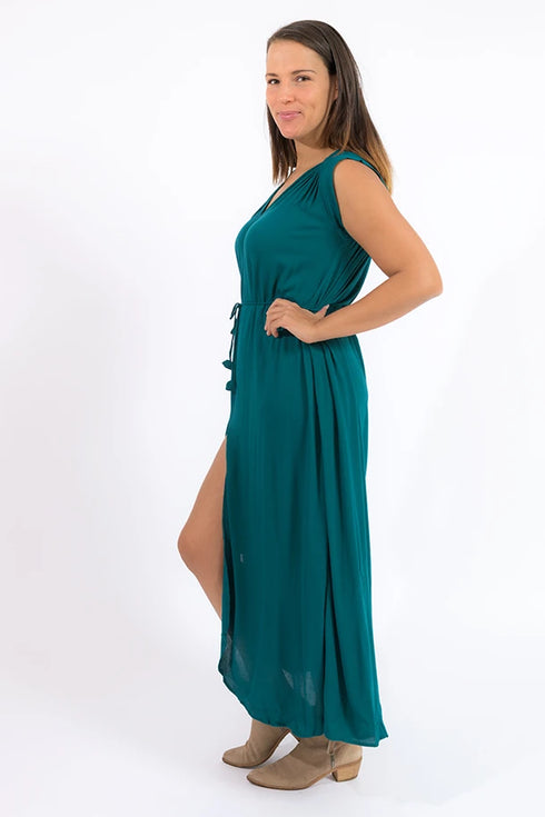 Langes Crepekleid Micel