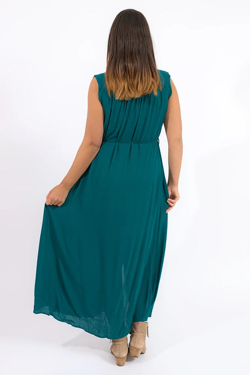 Langes Crepekleid Micel