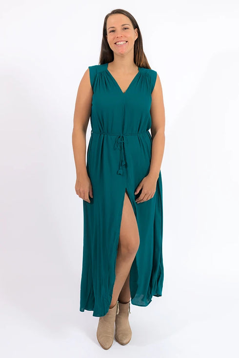 Langes Crepekleid Micel