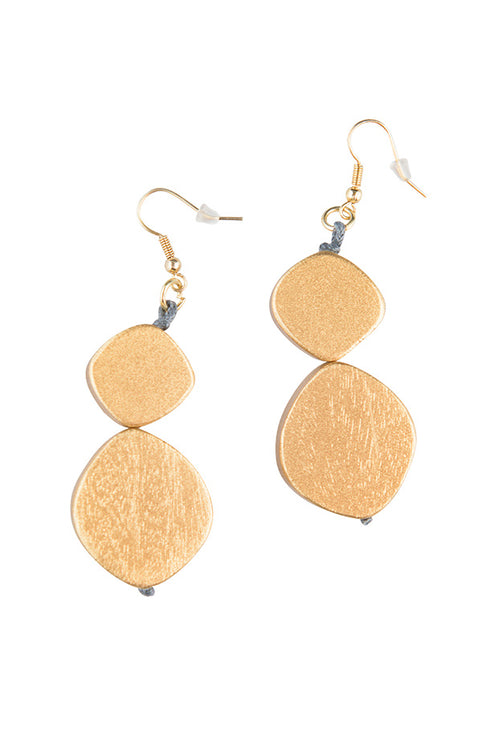 Hanging metallic earrings Enissa