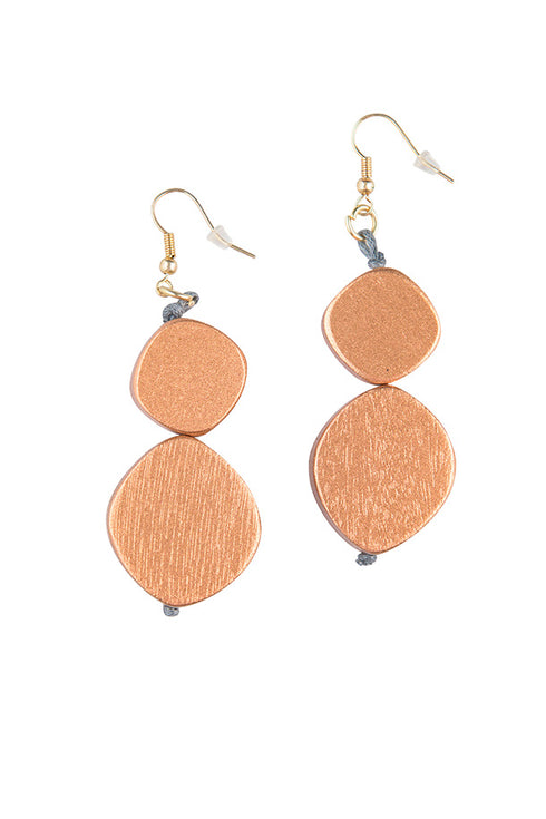 Hanging metallic earrings Enissa