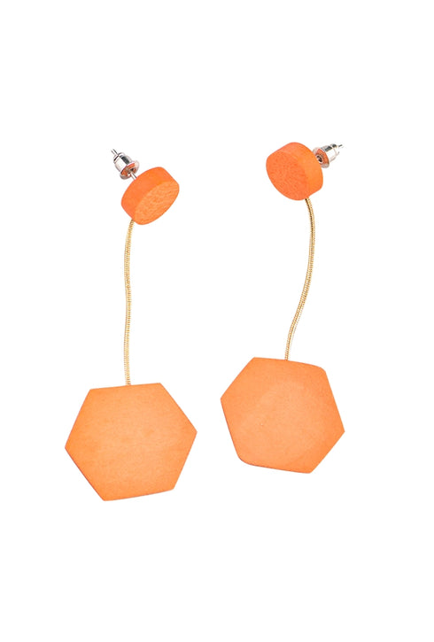 Geometrische Holzohrringe Lidia