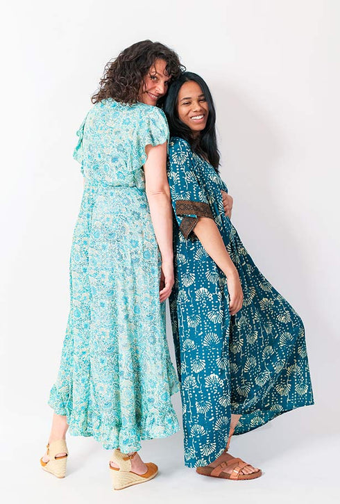 Y Why? Printed Wrap Dress Lilliana