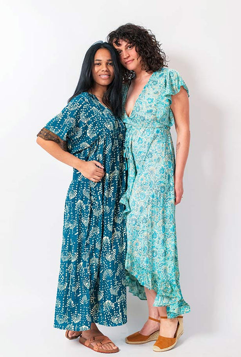 Y Why? Printed Wrap Dress Lilliana