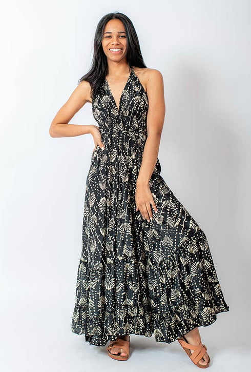 Long halter dress Lorella