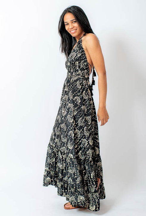 Long halter dress Lorella