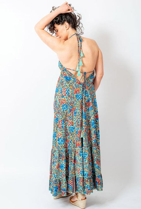 Long halter dress Lorella