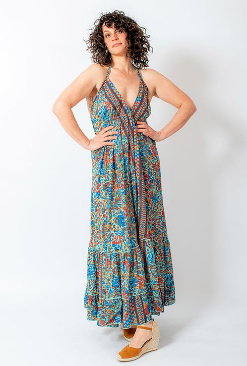 Long halter dress Lorella