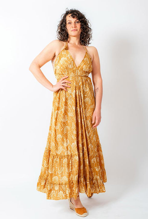 Long halter dress Lorella