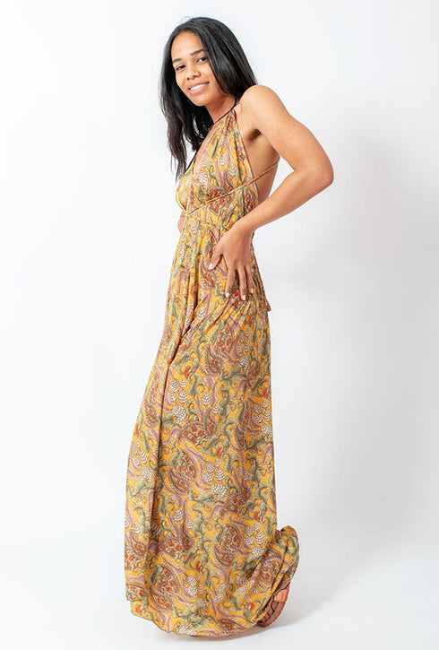 Abito Aline lungo fino al pavimento Delia