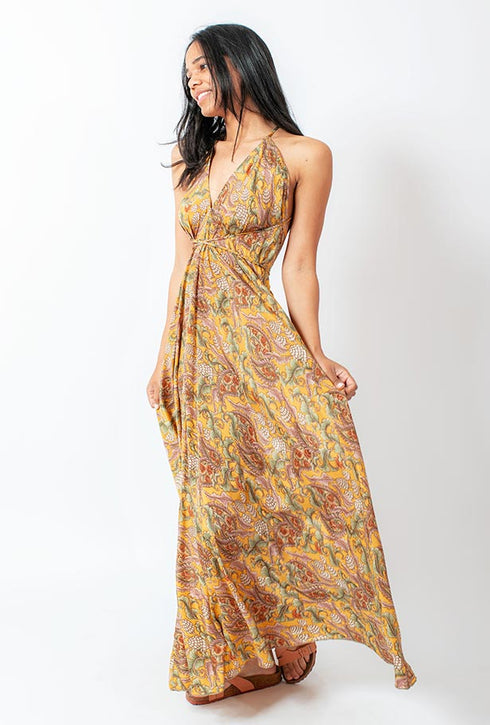 Abito Aline lungo fino al pavimento Delia