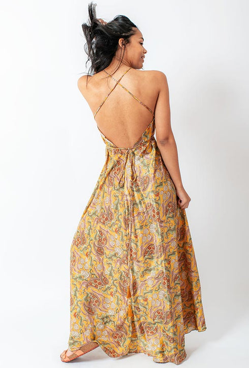 Abito Aline lungo fino al pavimento Delia