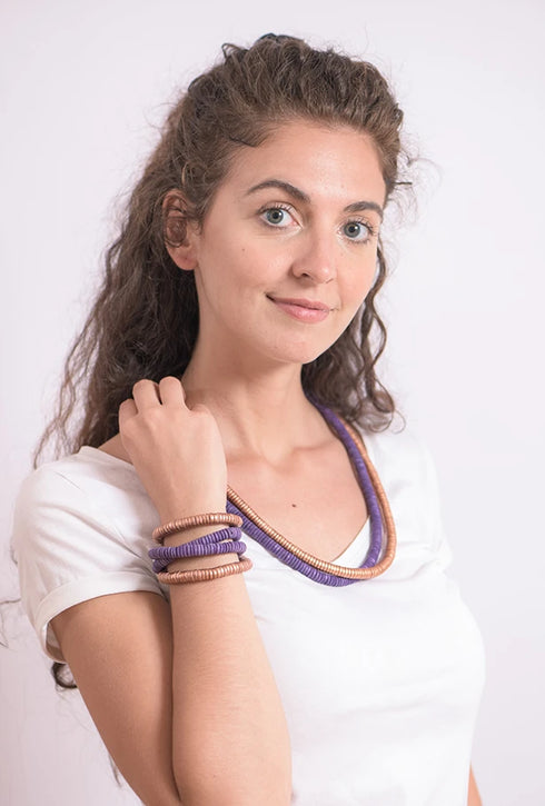 Collana lunga in legno Rory